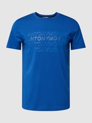 T-shirt z nadrukiem z logo od Antony Morato Niebieski - 42