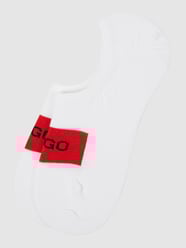 Kousenvoetjes met labelprint in een set van 2 paar van HUGO Wit - 21