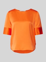 Blouseshirt met ronde hals van zijde van Herzensangelegenheit Oranje - 30