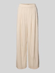 Hose aus Viskose-Mix mit elastischem Bund von Zero Beige - 13