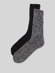 Sokken met ribboord in een set van 2 paar van Snocks - 11