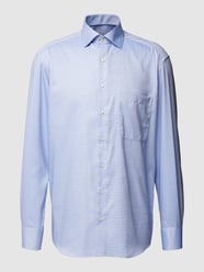 Comfort Fit Business-Hemd mit Kentkragen von Eterna Blau - 36