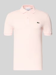 Slim Fit Poloshirt aus reiner Baumwolle von Lacoste Pink - 9
