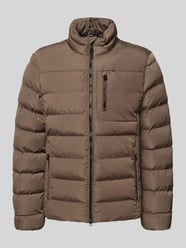 Steppjacke mit Zweiwege-Reißverschluss Modell 'SNAKE' von Geox Beige - 4