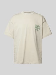 T-shirt o kroju oversized z nadrukowanym napisem model ‘Sunday Running Club’ od ANOTHER COTTON LAB - 5