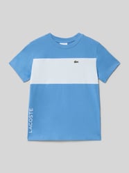 T-shirt o kroju regular fit z czystej bawełny Model 'COLORBLOCK TEE' od Lacoste - 6