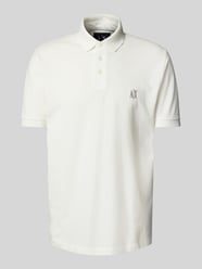 Koszulka polo z wyhaftowanym logo od Armani Exchange - 31