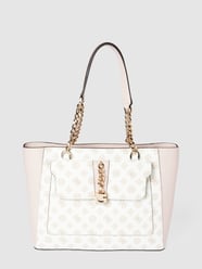 Shopper met all-over print, model 'TIBERIA' van Guess Wit - 42