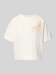 T-shirt z wyhaftowanym motywem od Stefanel - 15