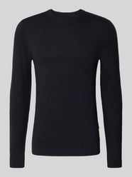 Sweter z dzianiny z okrągłym dekoltem model ‘BAGGE’ od Blend - 15
