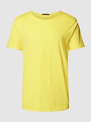 T-shirt met ronde hals, model 'Kendrick' van Drykorn Geel - 29