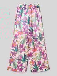 Loose fit stoffen broek met motiefprint, model 'PALAZZO' van Guess - 43