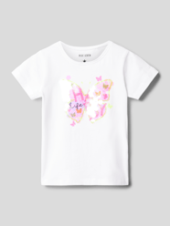 T-shirt met pailletten van Blue Seven Wit - 43