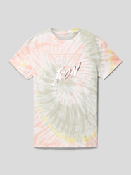 T-shirt in batiklook van Guess Groen - 15