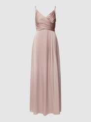 Abendkleid mit V-Ausschnitt von Jake*s Cocktail Beige - 47