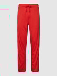 Sweatpants met labeldetails, model 'SLUB' van MICHAEL Michael Kors Rood - 44