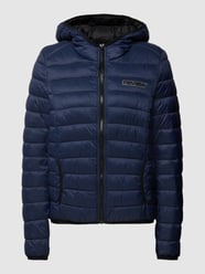Gewatteerd jack met labeldetail van REVIEW Blauw - 41