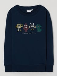 Sweatshirt aus Bio-Baumwolle Modell 'Jarke' von Name It Blau / Türkis - 11