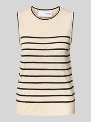 Linnen top met ronde hals, model 'ESTHER' van Selected Femme - 5