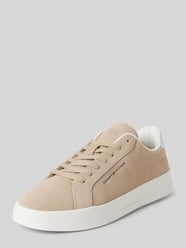 Sneaker aus Leder mit Label-Details Modell 'COURT BETTER' von Tommy Hilfiger Beige - 23