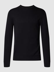 Strickpullover mit Rundhalsausschnitt von Christian Berg Men Schwarz - 43