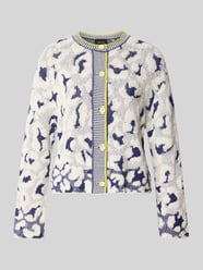 Strickjacke im Allover-Look mit Rundhalsausschnitt von Marc Cain - 3