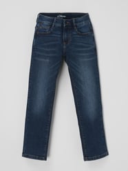 Mid Rise Regular Fit Jeans mit Kontrastnähten von s.Oliver RED LABEL Blau - 38