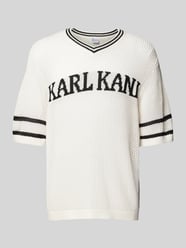 T-Shirt in Strick-Optik von KARL KANI Blau - 14