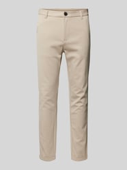 Cropped Stoffhose mit französischen Eingrifftaschen von Lindbergh Beige - 11