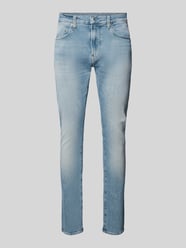 Skinny Fit Jeans mit Gürtelschlaufen Modell 'Revend' von G-Star Raw Blau - 2