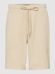 Sweatshorts mit Label-Print Modell 'Treak' von Drykorn Weiß - 25