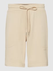 Sweatshorts mit Label-Print Modell 'Treak' von Drykorn Beige - 4