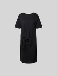 T-Shirt-Kleid mit Knoten-Detail von Juvia Schwarz - 34