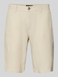szorty o kroju regular fit z czystego lnu model 'RESO JOGGER' od Marc O'Polo - 39
