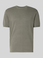 T-Shirt mit geripptem Rundhalsausschnitt von Christian Berg Men - 42