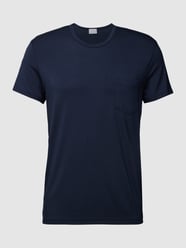 T-Shirt mit Brusttasche von Mey Blau - 13