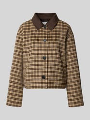 Regular Fit Jacke aus Woll-Mix mit Viskose-Anteil von COMMA Beige - 6