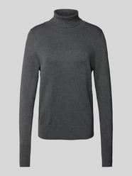 Gebreide pullover met ribboorden van Christian Berg Woman Grijs / zwart - 41