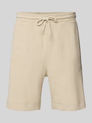 Regular Fit Sweatshorts mit Label-Stitching Modell 'doubletowel' von BOSS Orange Beige - 2