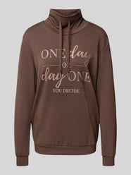 Sweatshirt met opstaande kraag en tunnelkoord, model 'BANU' van Soyaconcept - 7