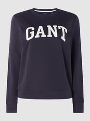 Sweatshirt met logoprint  van Gant Blauw / turquoise - 40