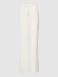 Wide leg fit bandplooibroek met Franse steekzakken van Calvin Klein Womenswear - 5