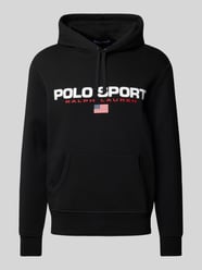 Hoodie mit Label-Print von Polo Sport Schwarz - 34