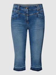 Caprijeans mit Eingrifftaschen Modell 'SARAH' von Zerres Blau / Türkis - 26