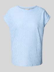T-shirt z haftem angielskim model ‘Blond’ od FREE/QUENT - 19