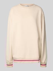 Oversized Sweatshirt mit Rundhalsausschnitt Modell 'Hot Mum' von OH APRIL Beige - 33