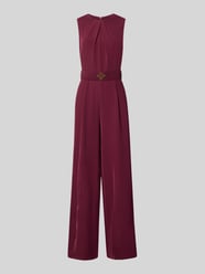 Jumpsuit mit Stoffgürtel von Rinascimento Bordeaux - 8