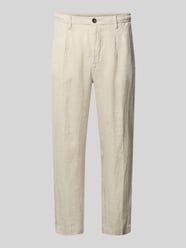 Spodnie z tylnymi kieszeniami model 'PANTALACCIO LINO' od MARKUP - 5