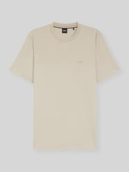 Regular Fit T-Shirt mit Logo Detail Modell 'THOMPSON_01' von BOSS Beige - 30
