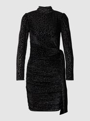 Knielanges Kleid mit Animal-Print Modell 'Kelora' von HUGO Schwarz - 41